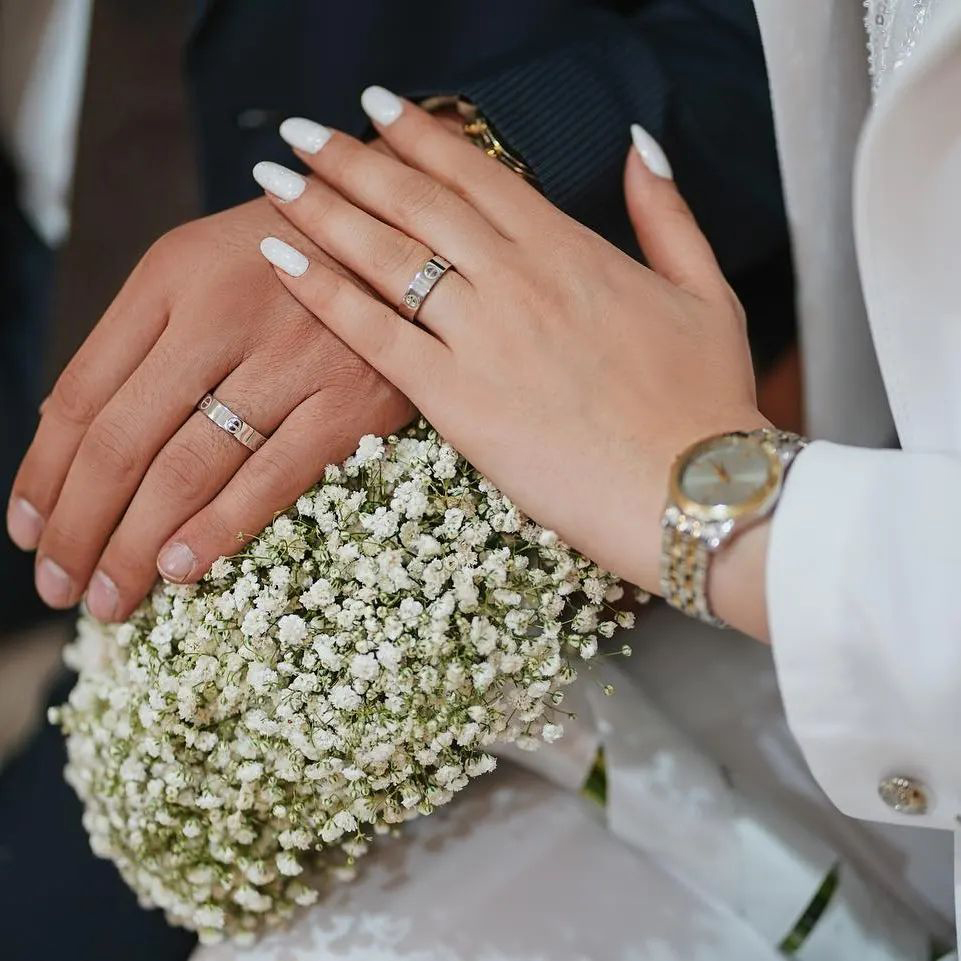 ایده عکس محضری همراه با حلقه