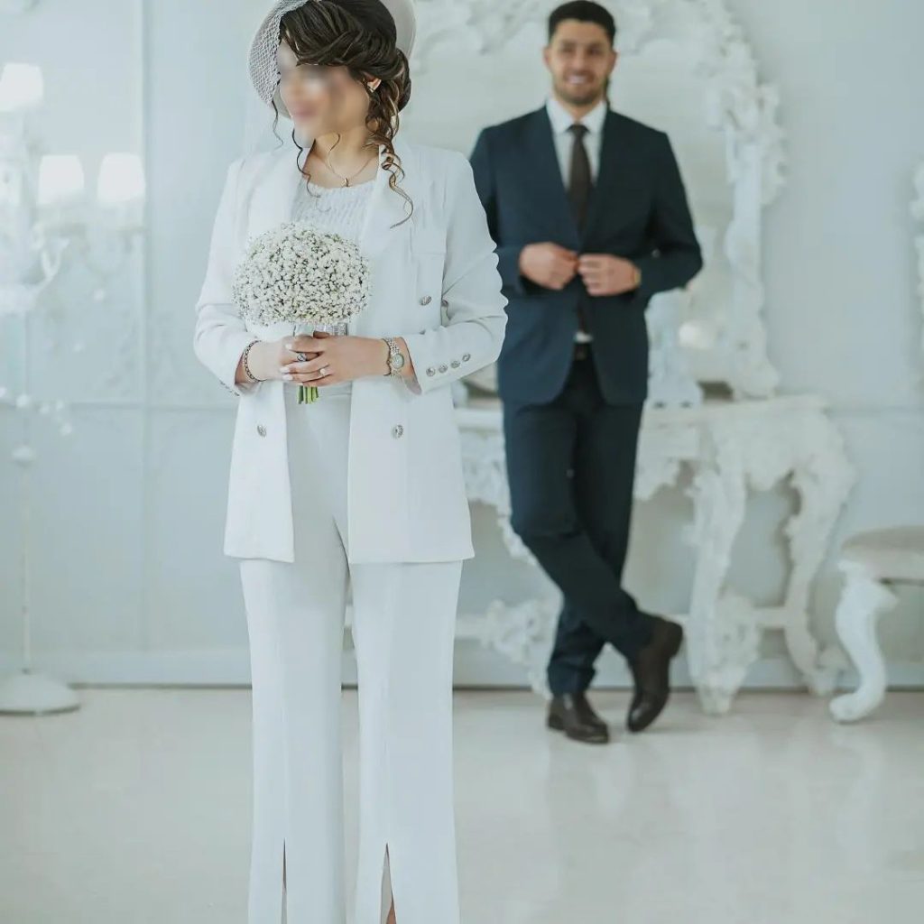 عکس عقد محضری عروس و داماد