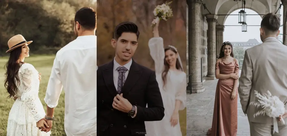 عکاسی عقد در باغ 