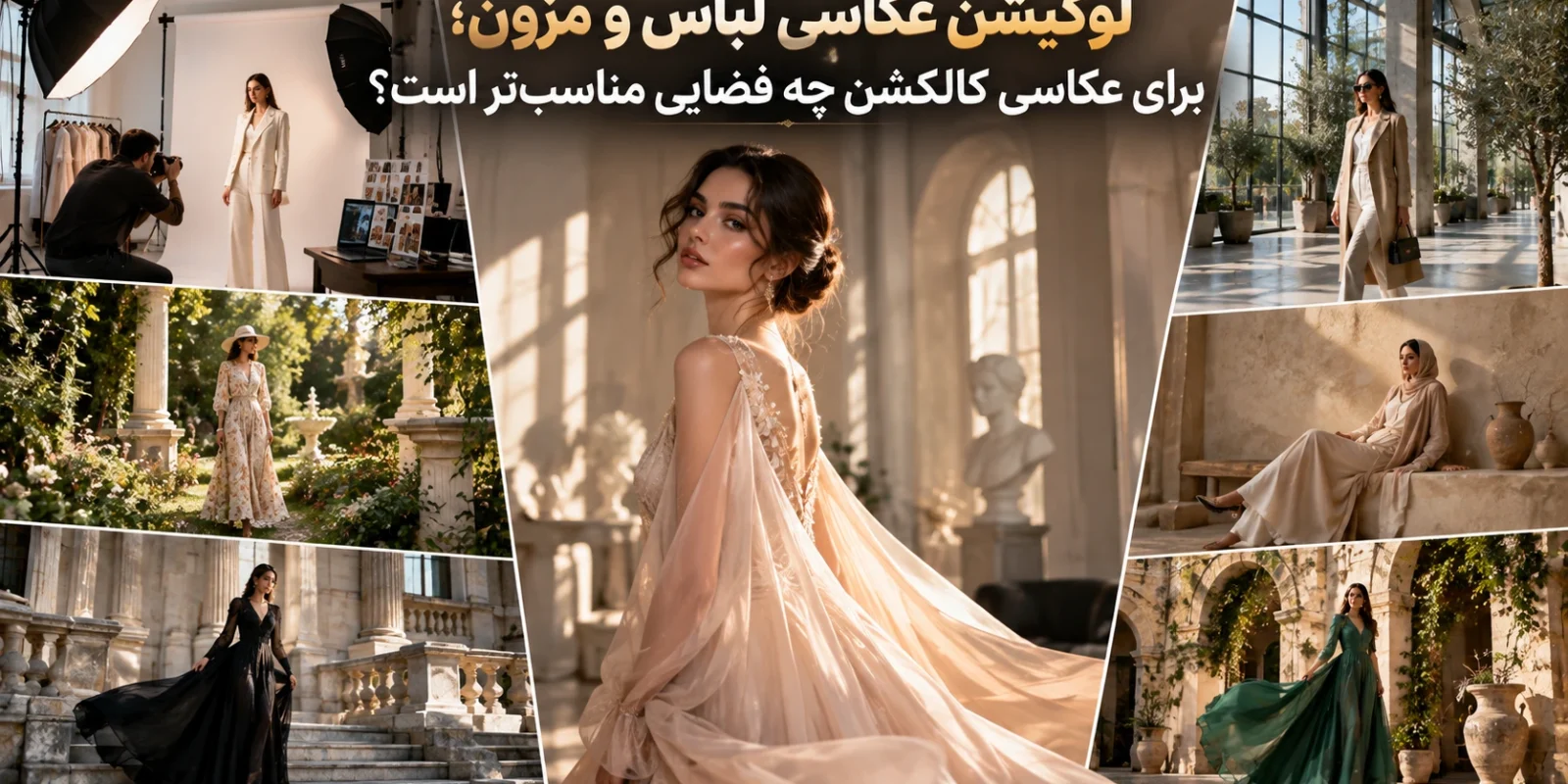 لوکیشن عکاسی لباس و مزون؛ برای عکاسی کالکشن چه فضایی مناسب‌تر است؟